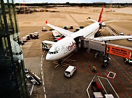 機場,飛機,離境