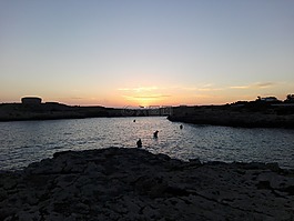 日落,太陽,天空