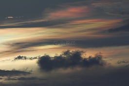 日落,日出,天空