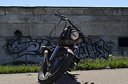 摩托車,墻,涂鴉