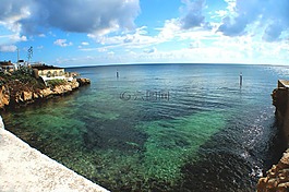 海洋,海岸,石