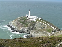 灯塔,安格尔西岛,海岸