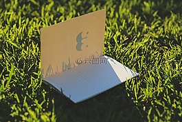 筆記本,紙,卡