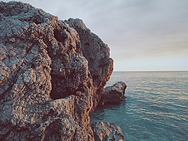巖,洞穴,海洋