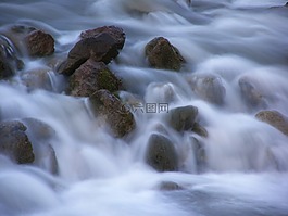水,河,瀑布
