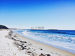 海灘,海洋,水