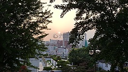 漢城,發(fā)光,日落