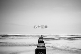 巖,霧,海洋