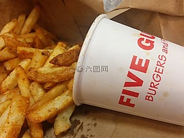 五個家伙,芯片,漢堡店