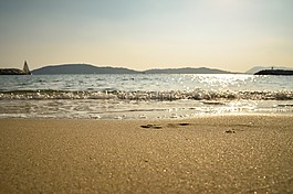 沙,海灘,海洋