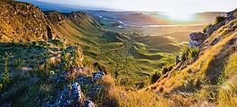 景觀,山,山谷