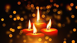 蠟燭,圣誕節(jié),來(lái)臨