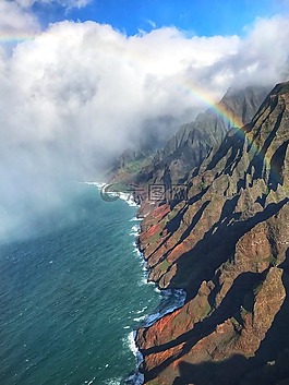 考艾島,夏威夷,海岸線