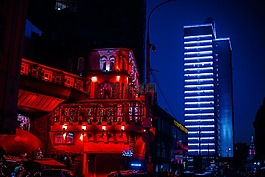 莫斯科,晚,燈
