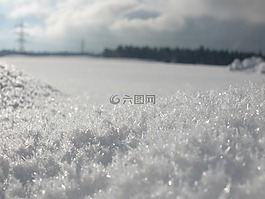 雪,冬天,白