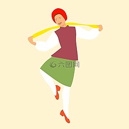 美麗,跳舞,女孩