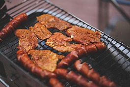 食品,烤架,豬肉