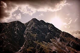 景觀,山峰,山