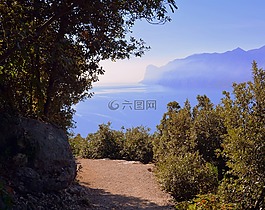 徑,景觀,湖