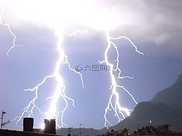閃電,箭頭,天空