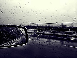 車,窗口,鏡像