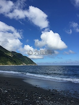 山,天空,云云