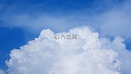 藍(lán)色,天空,云