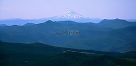山,胡德,天空