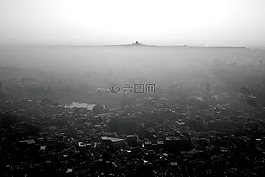 城市,空氣,查看