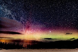 极光,borealis,夜