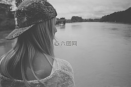 年輕,女孩,女子