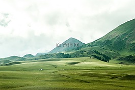 景观,山,丘陵