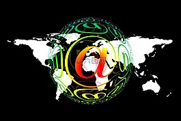 地球,大洲,電子郵件