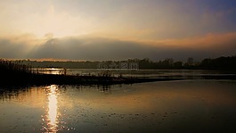 黃昏,日落,冬季日落