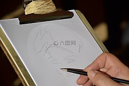 繪圖,鉛筆,葉