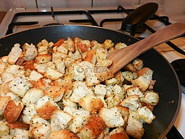 吐司,饮食,煎锅