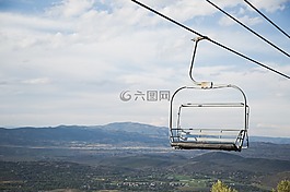 chairlift,空氣,查看