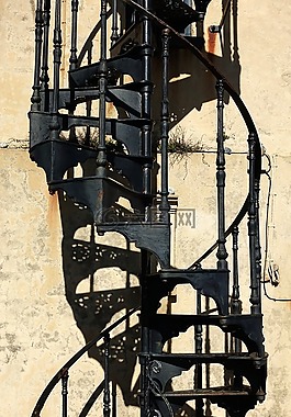 螺旋,樓梯,步驟