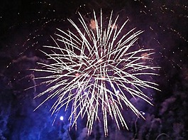 煙花,爆炸,夜晚的天空