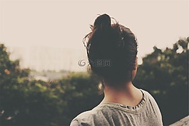 年輕,女孩,女子
