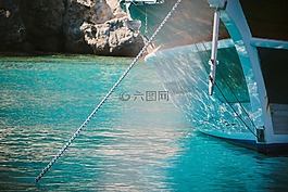 船,锚点,热带