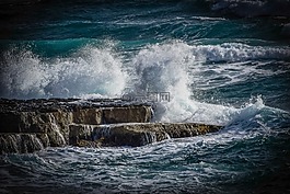 水,风暴,冲浪
