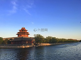 角樓,暮色,紫禁城
