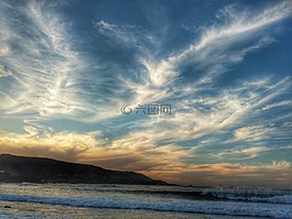 日落,lascanteras,大加那利島