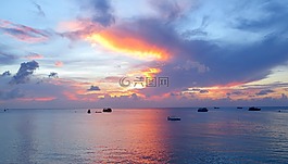 濤島,日落,泰國