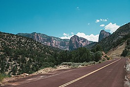 路,山,丘陵