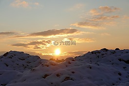 日落,日出,太陽