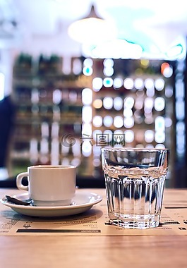 杯,咖啡,濃咖啡