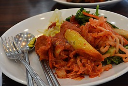 自助餐,食品,泡菜