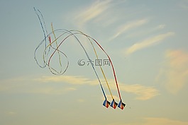 风风筝,蓝色的天空,空气